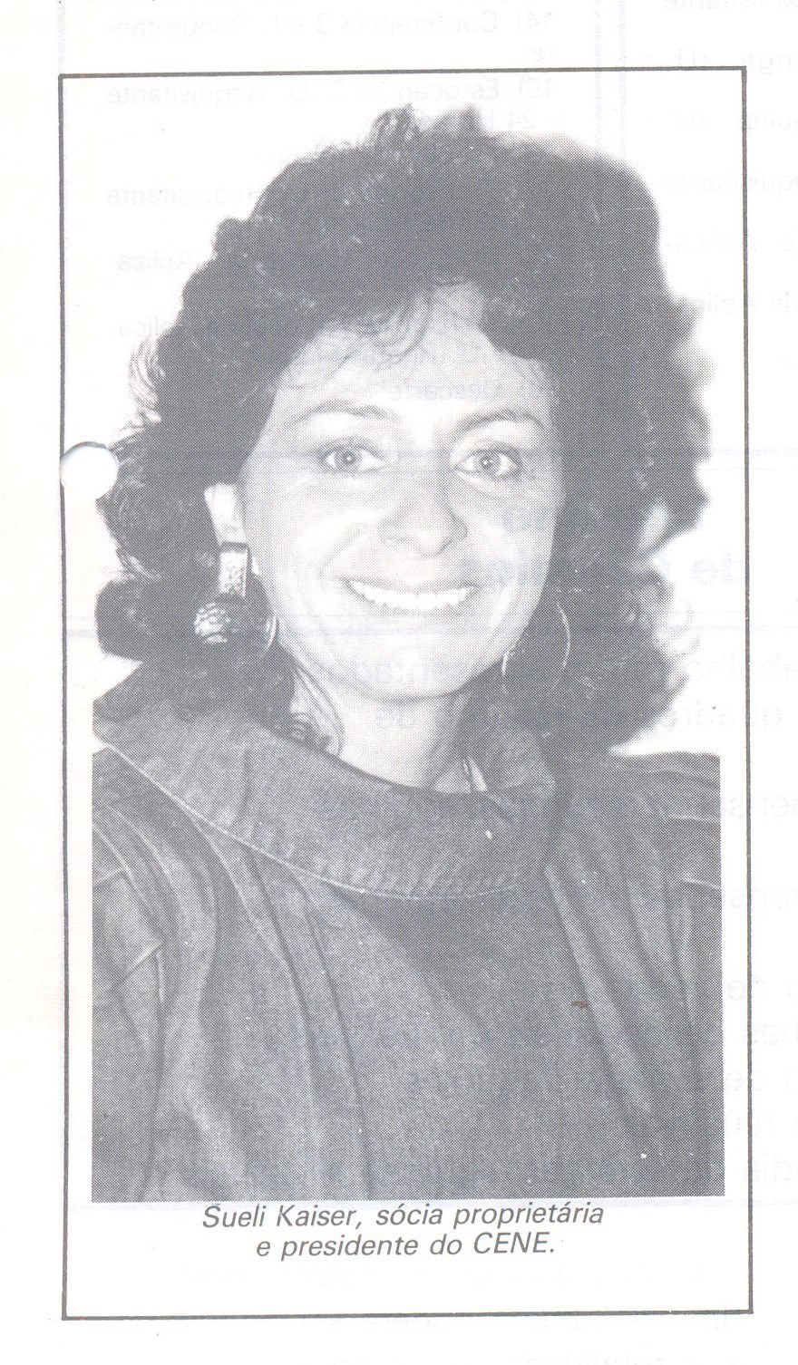 Sueli Noronha Kaiser no início da Cene