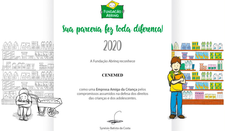Grupo Cene recebe selo Empresa Amiga da Criança da Fundação Abrinq 2020